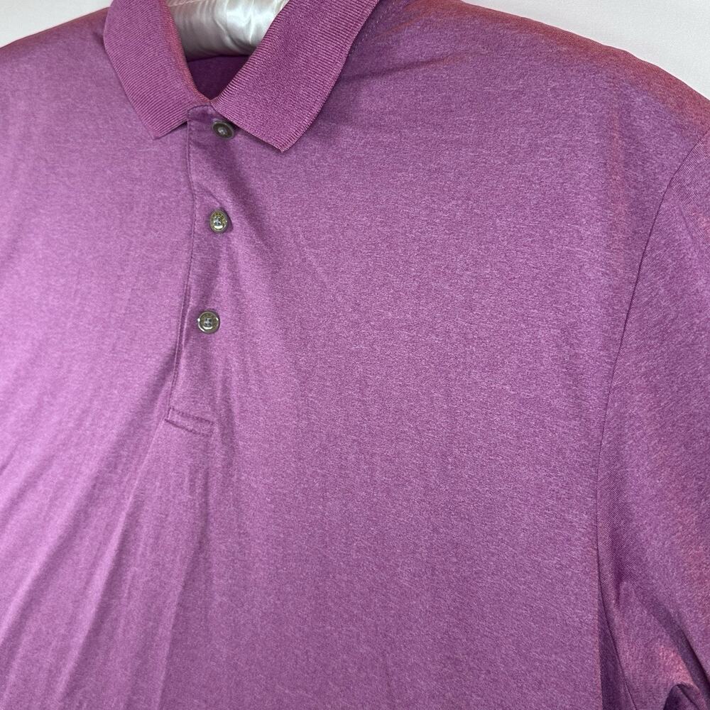 Grand Slam Men's Purple Golf Polo Shirt L Solid Classic Fit Easy Care
